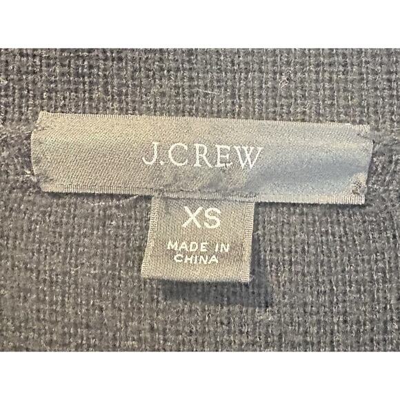 J Crew Sophie Wool Blend Open Front Sweater Blazer Pockets Women’s Size XS - Picture 3 of 5